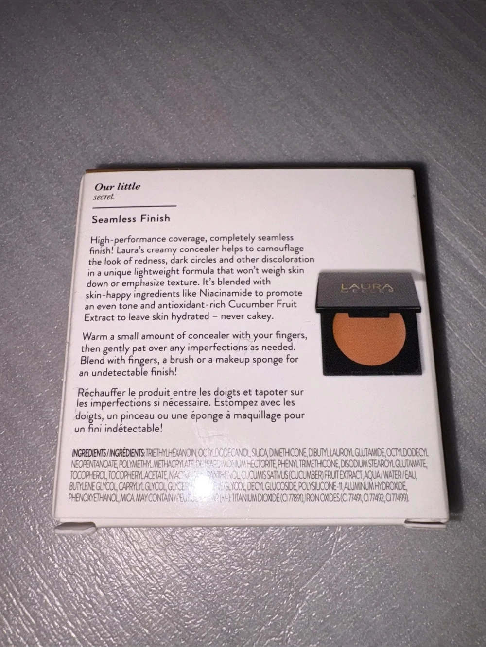 Laura Geller Seamless Finish Full Coverage Concealer Tan  NWT